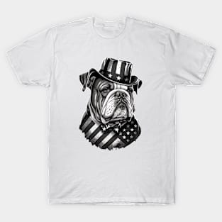 Bulldog 4th of July T-Shirt